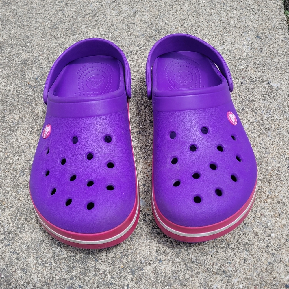 Purple Crocs